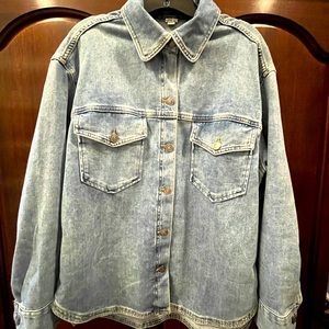 Aerie size large L jean shirt/jacket